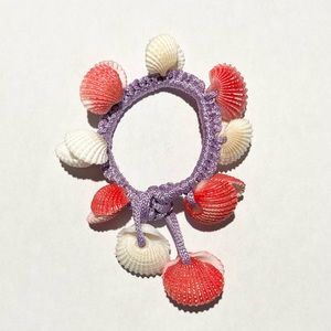 Women Girls Sea Shell Hair Band Ties Rope Elastic Hairband Ponytail Holder